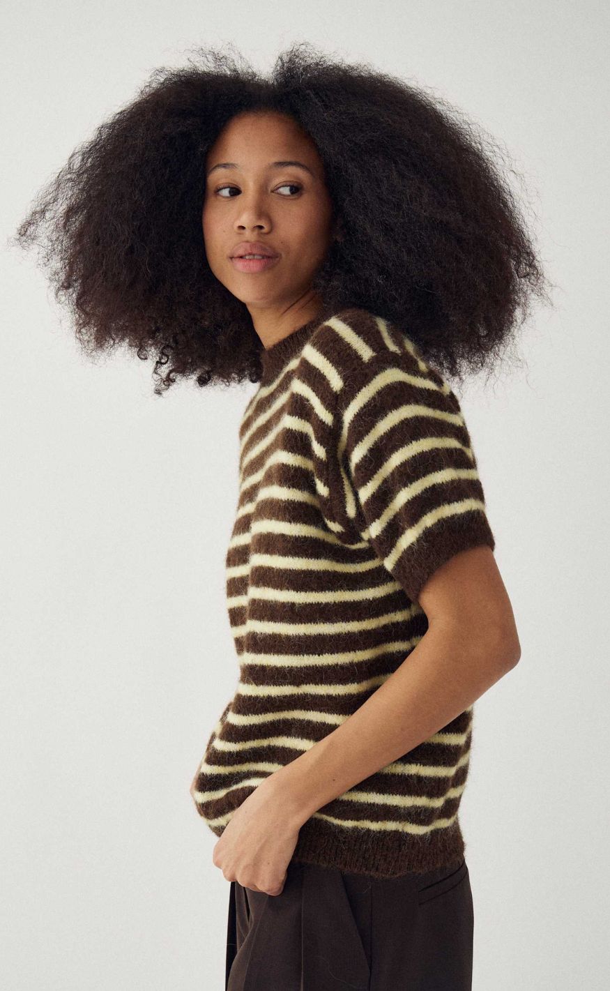 Noella Strik - Monikah - Brown Yellow Stripe