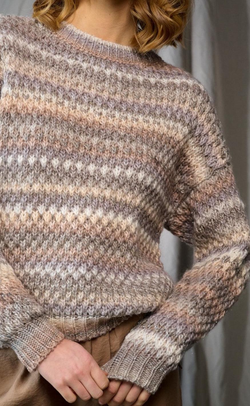 Noella Sweater - Gio - Sand Mix Lurex