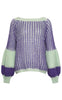 Noella Sweater - Liana - Lilac/Sage