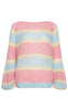 Noella Sweater - Pacific - Light Blue/Rose Mix