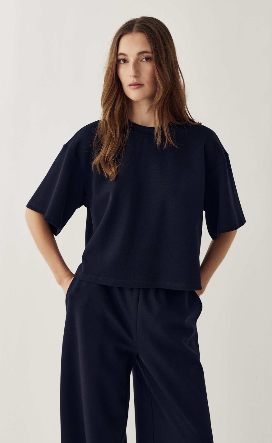 Noella T-Shirt - Maple - Navy