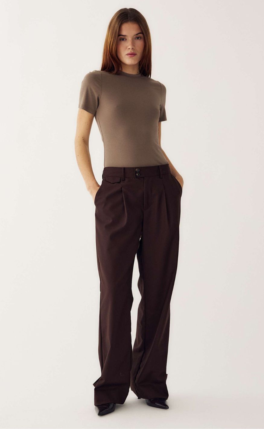 Noella T-shirt - Julia - Timber Wolf