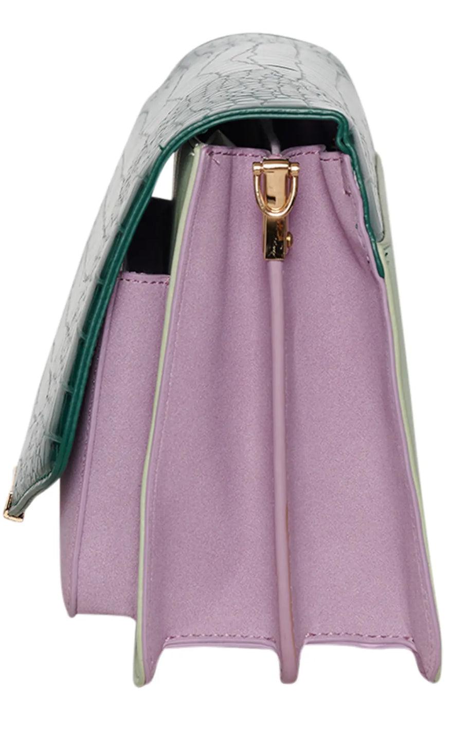 Noella Taske - Blanca Multi Compartment - Green Croco/Mint/Purple Mix