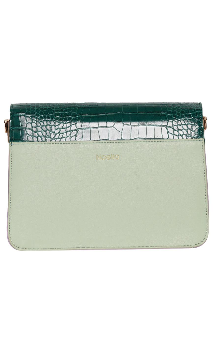 Noella Taske - Blanca Multi Compartment - Green Croco/Mint/Purple Mix