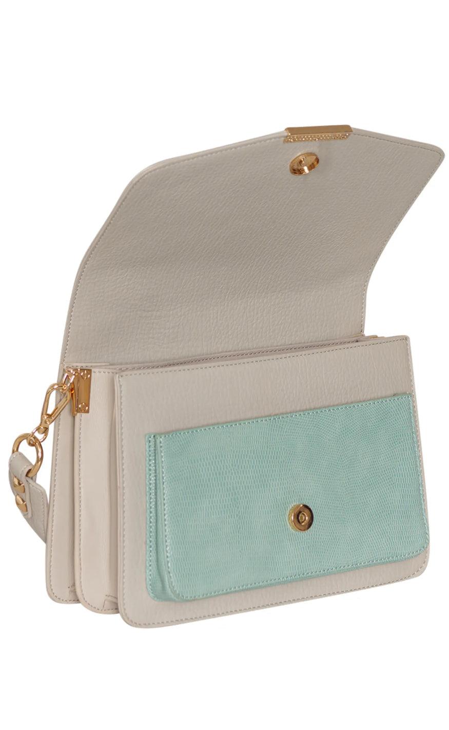 Noella Taske - Blanca Multi Compartment - Mint Lizard/Grey