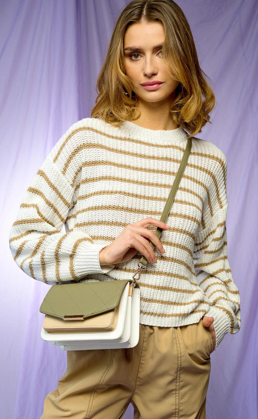 Noella Taske - Blanca Multi Medium - Army/ White/ Beige