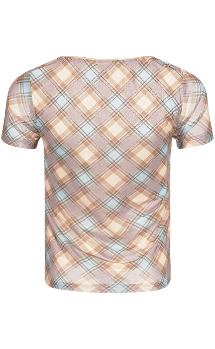 Noella Top - Kilea - Pastel Check