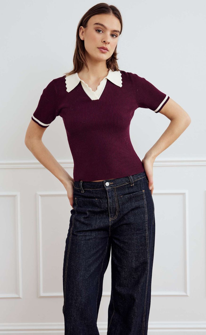 Noella Top - Lilo Polo - Wine Sugar Combo