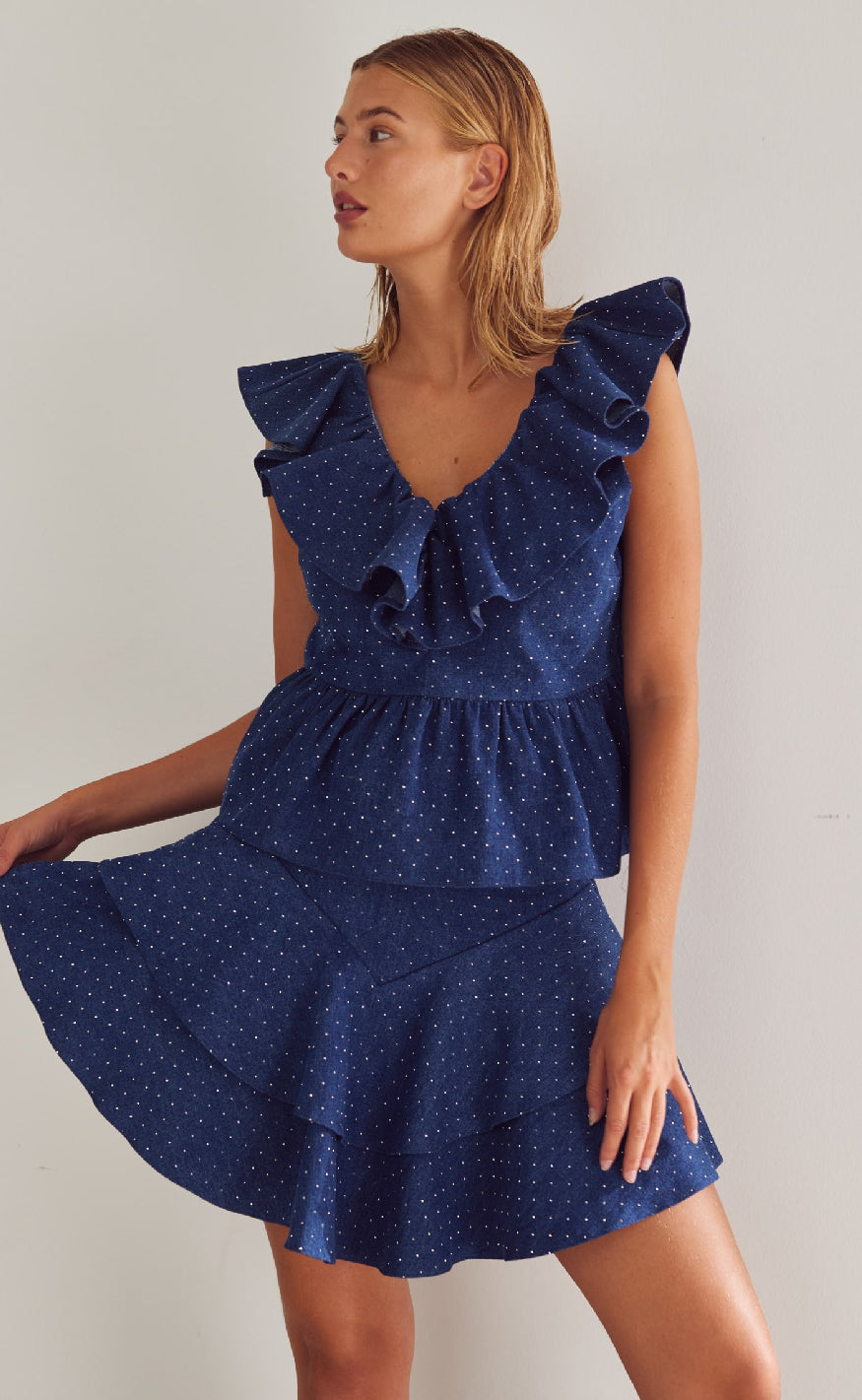 Noella Top - Louisa - Blue Wash