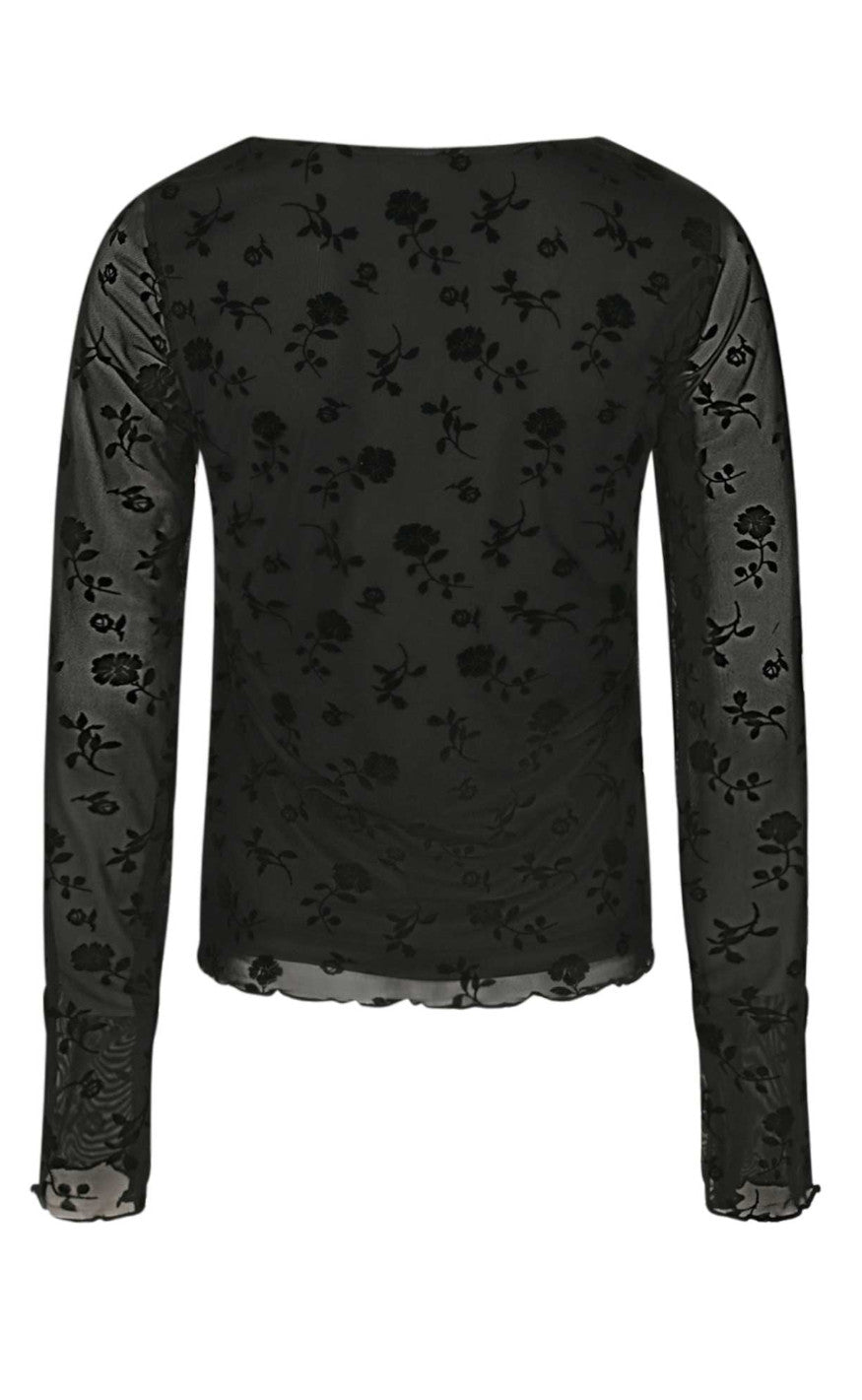 Noella Top - Lucille - Clarity Black Print