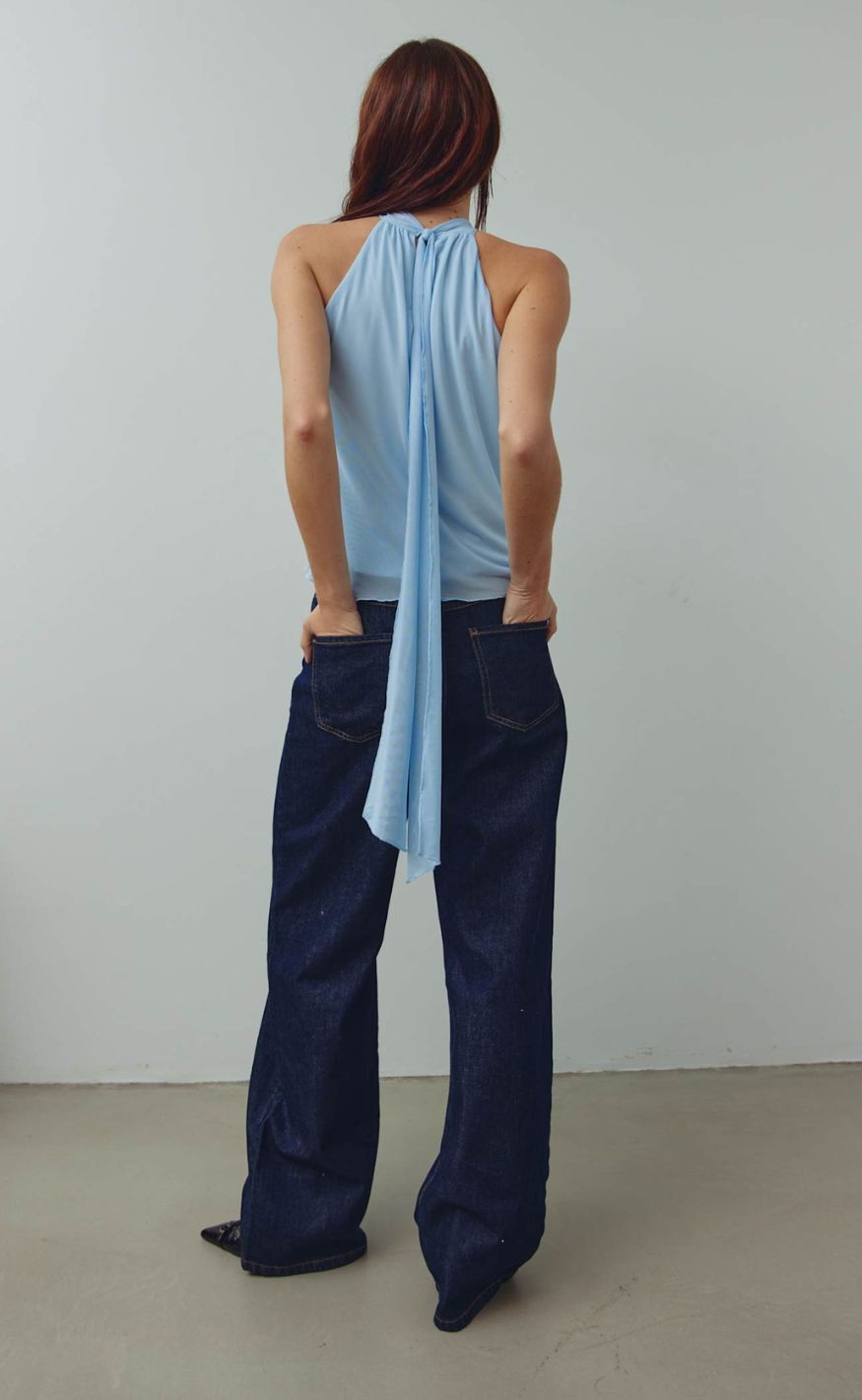 Noella Top - Merrick - Air Blue