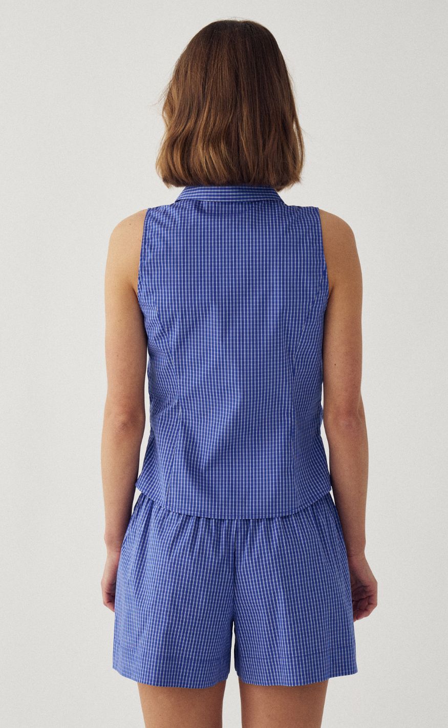 Noella Top - Micaiah - Davy Blue Check