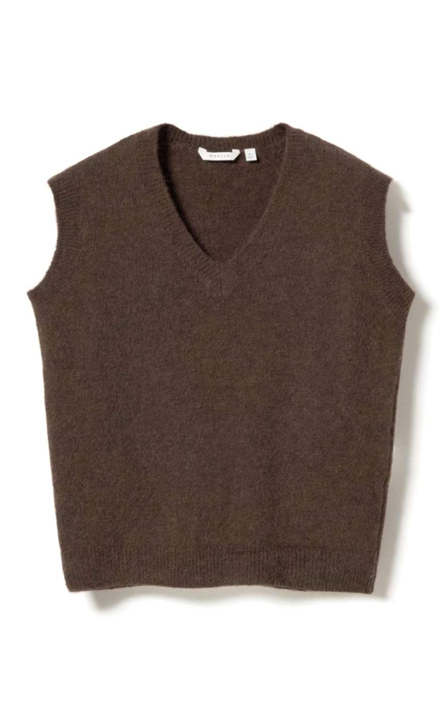 Noella Vest - Leatrice - Dark Brown