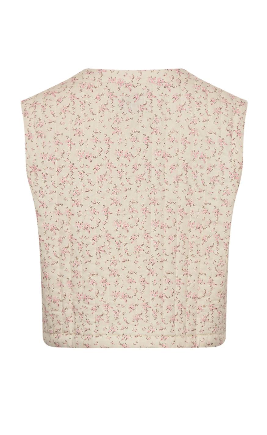 Noella Vest - Silver - Trissa Print