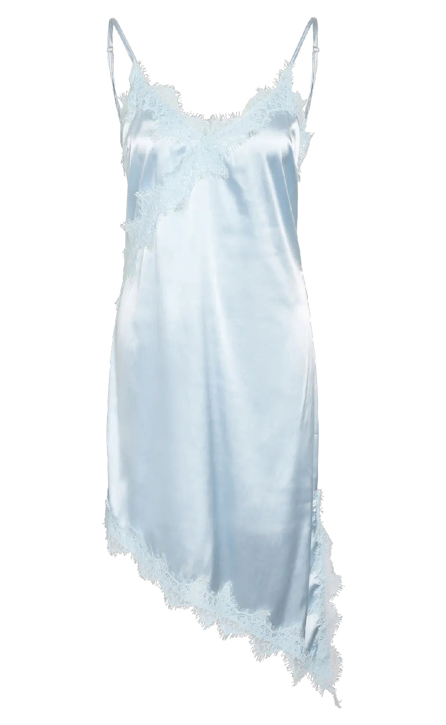 Noisy May Kjole - Sofie Satin Lace - Cerulean