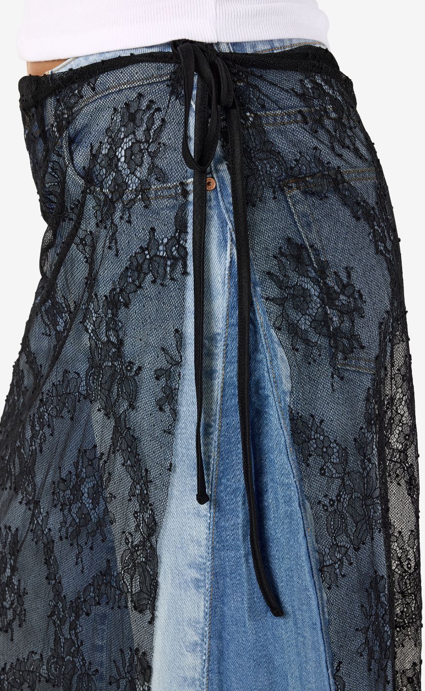 Noisy May Nederdel - Lucia Wrap - Black