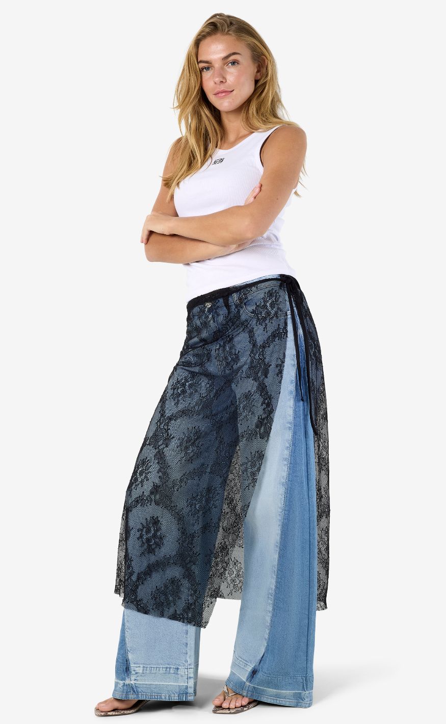 Noisy May Nederdel - Lucia Wrap - Black