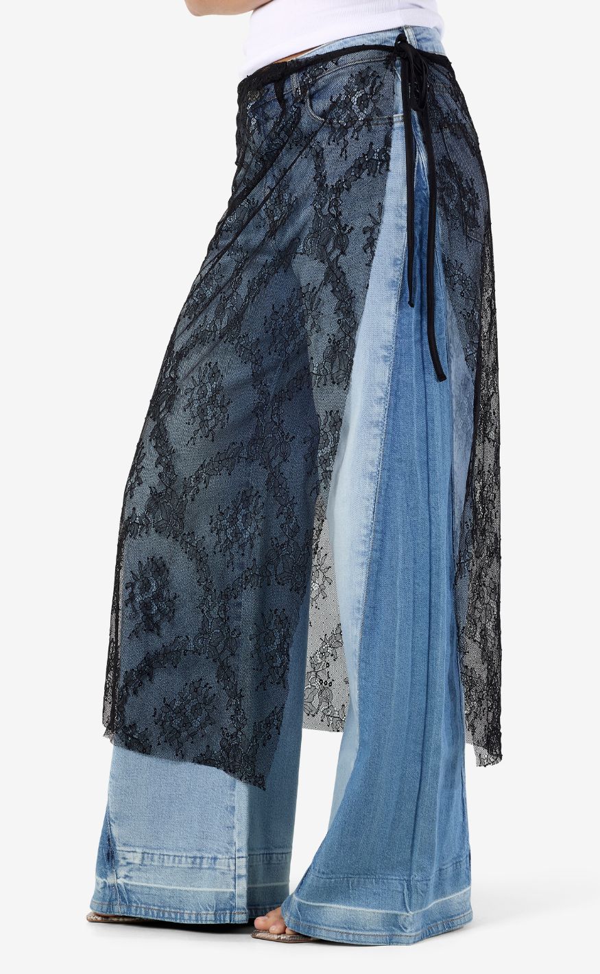 Noisy May Nederdel - Lucia Wrap - Black