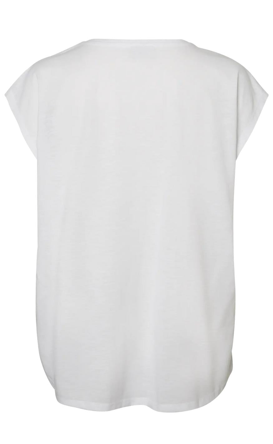 Noisy May Top - Mathilde - Bright White