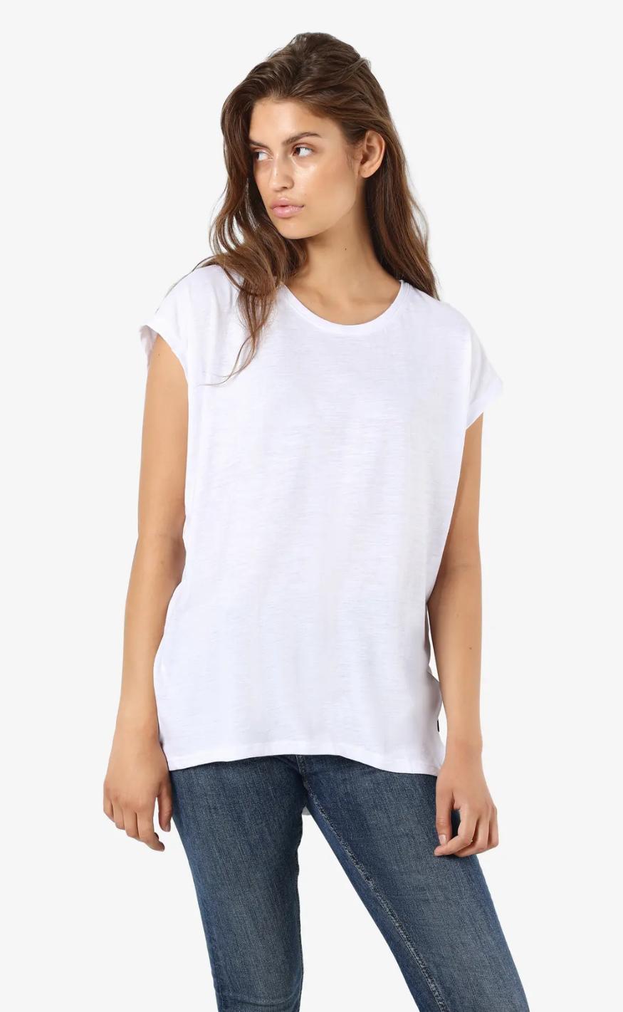 Noisy May Top - Mathilde - Bright White