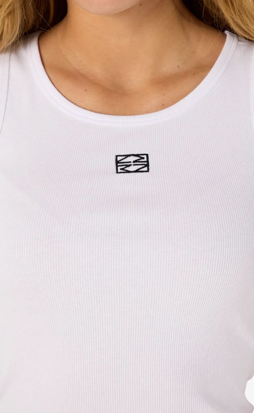 Noisy May Top - Maya Regular Tank - Bright White