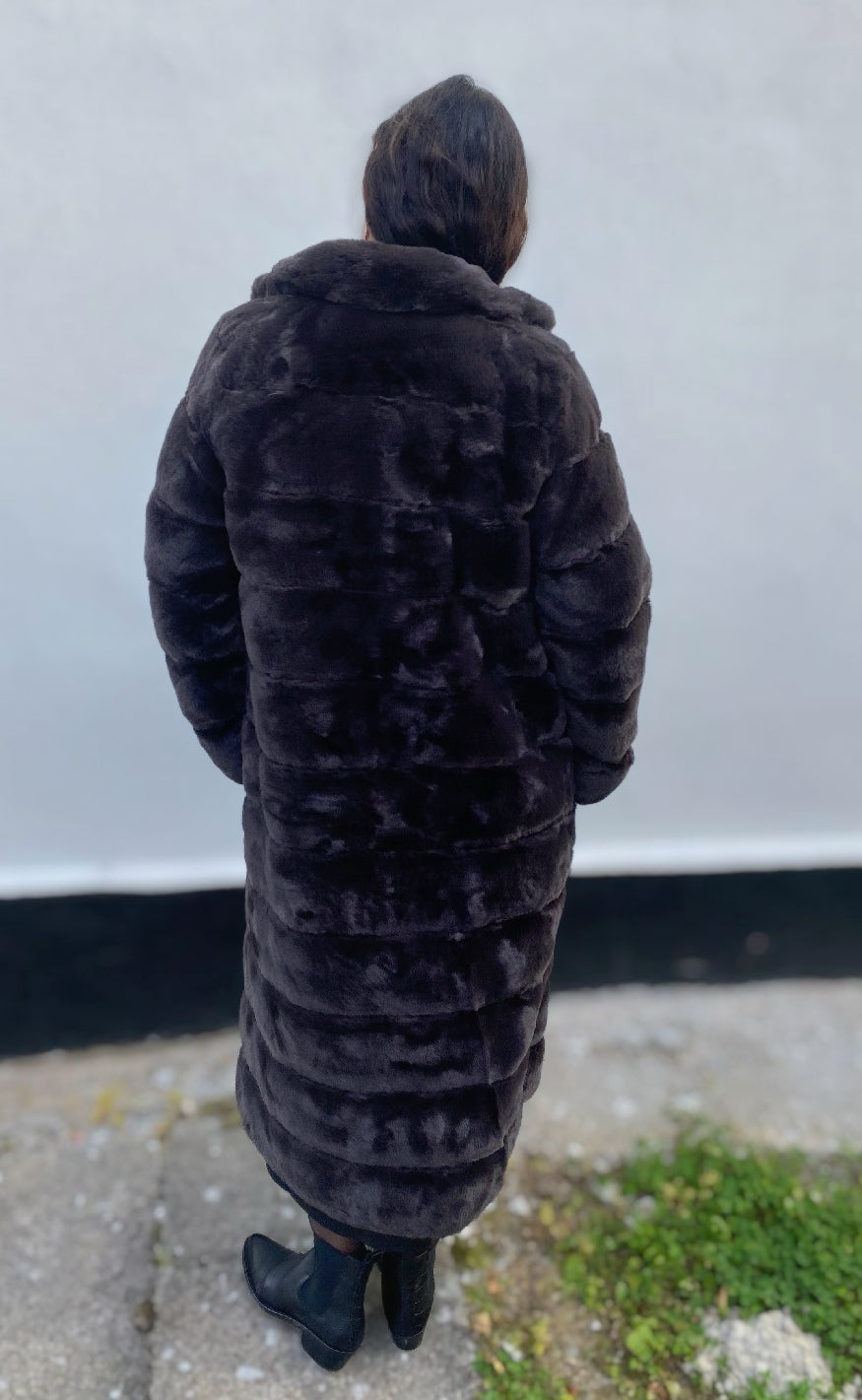 Notyz Jakke - Fake Fur Long - Chocolate