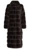 Notyz Jakke - Fake Fur Long - Chocolate