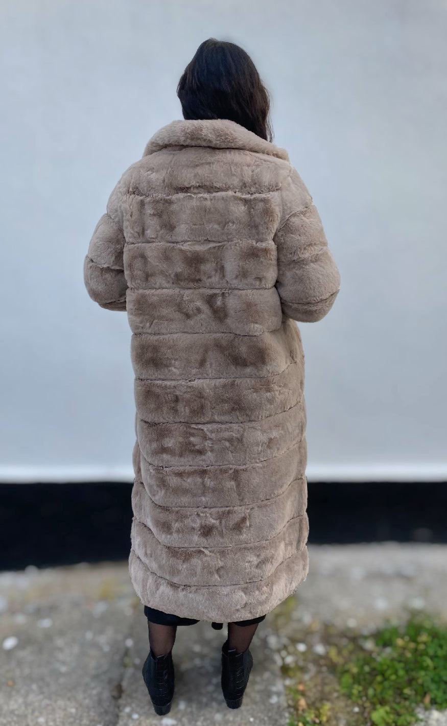Notyz Jakke - Fake Fur Long - Sand