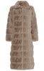 Notyz Jakke - Fake Fur Long - Sand