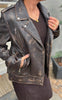 Notyz Jakke - Oversized Biker - Walnut w. Silver acc.