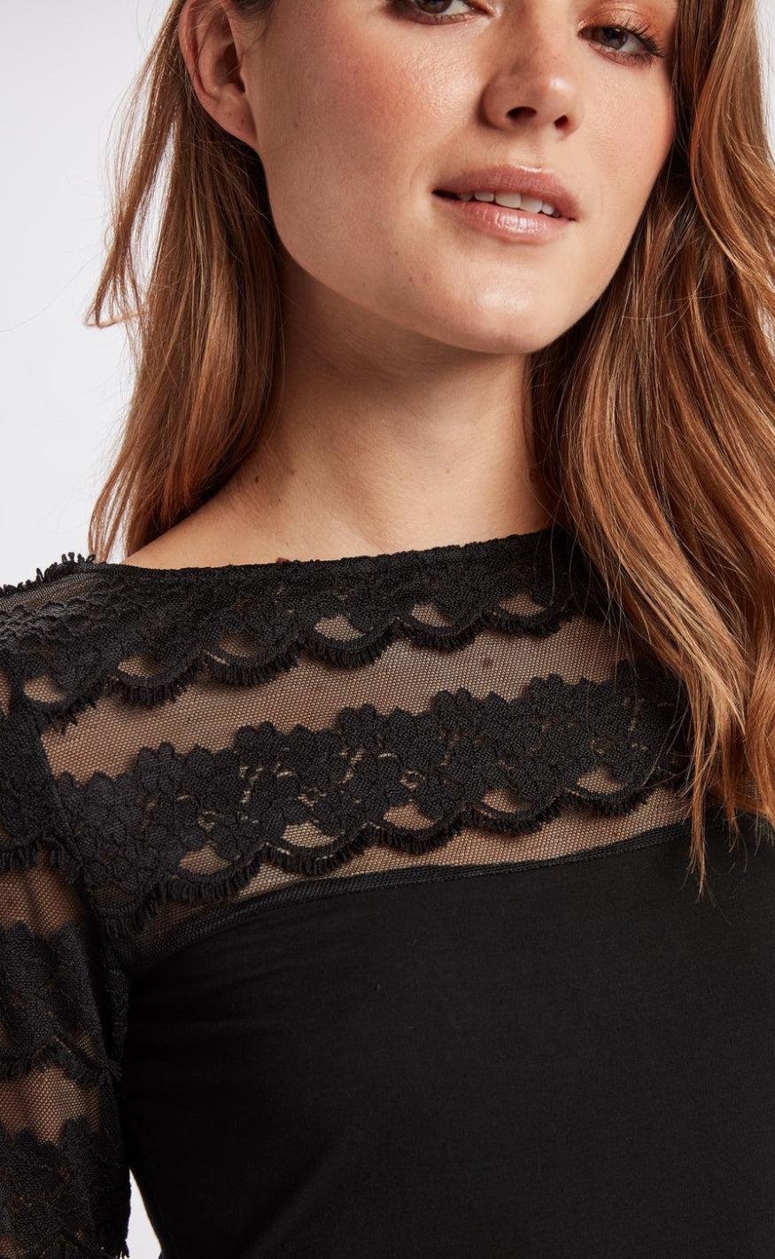 Nümph Bluse - Alba - Caviar