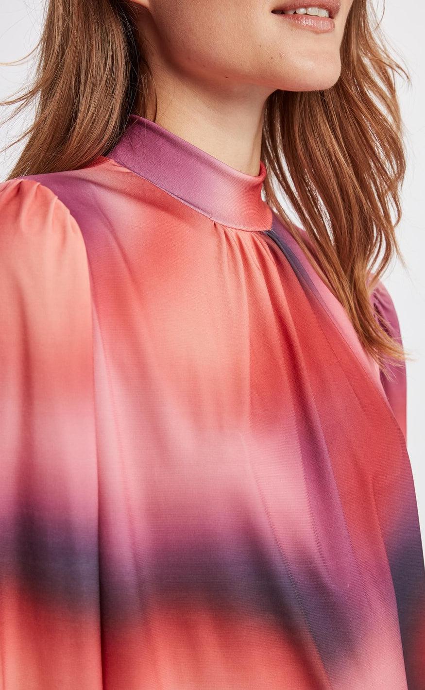Nümph Bluse - Blur - Vibrant Orchid