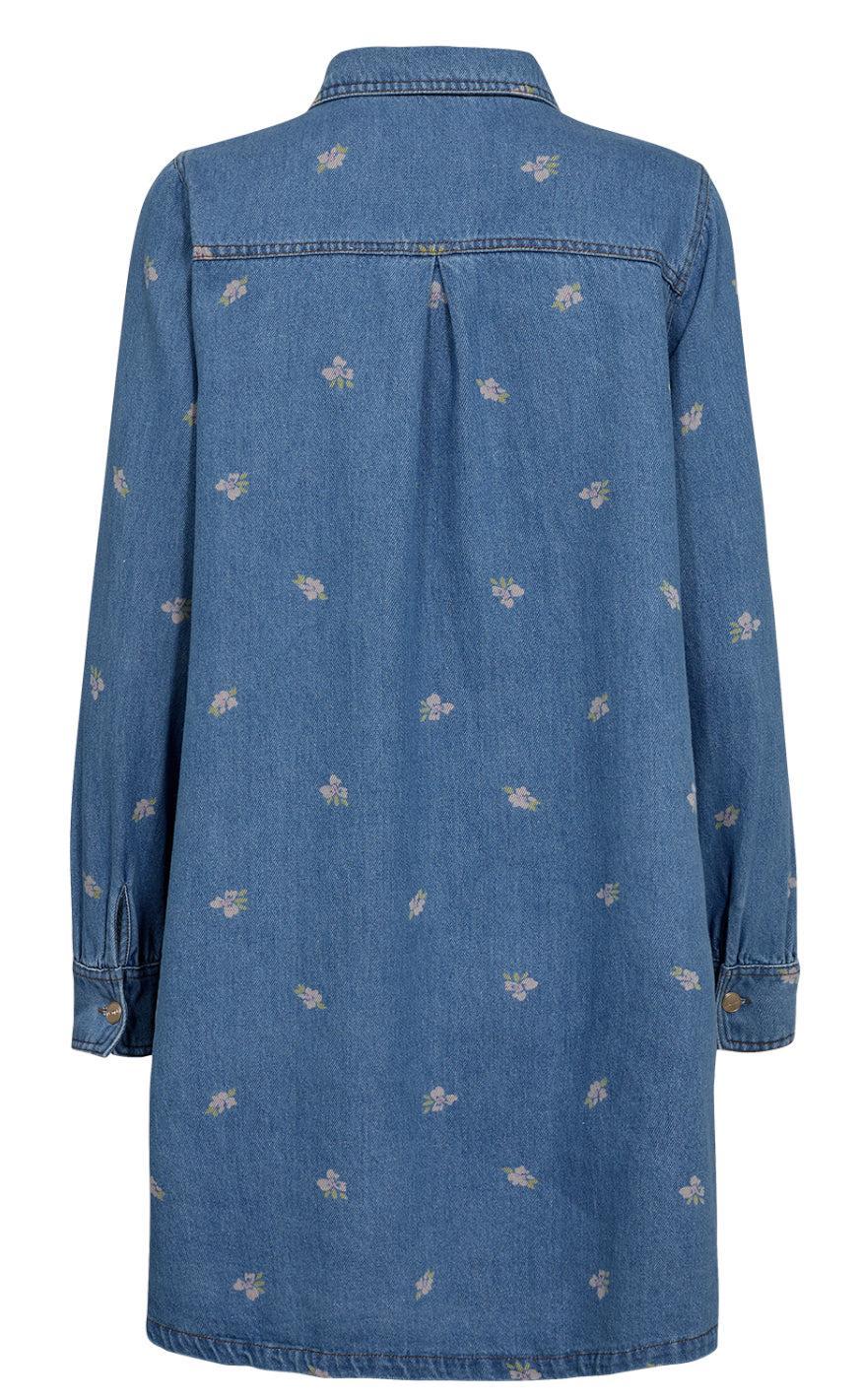 Nümph Kjole - Biza - Medium Blue Denim