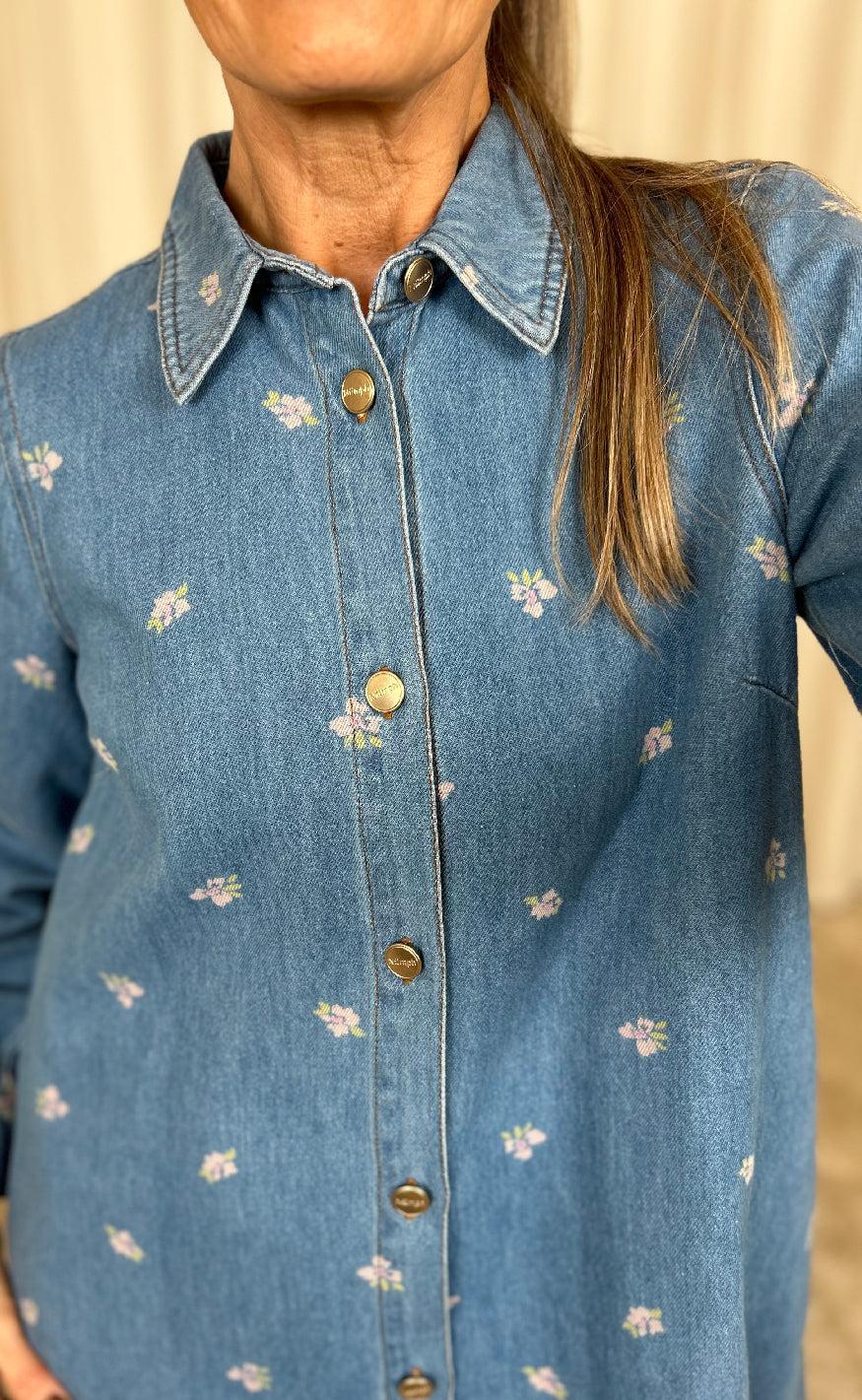 Nümph Kjole - Biza - Medium Blue Denim