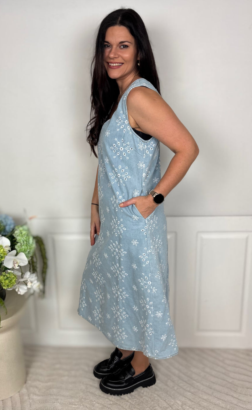 Nümph Kjole - Delilah - Light Blue Denim