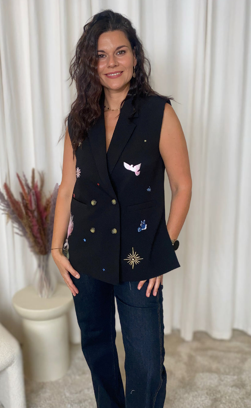 Nümph Vest - Almut - Caviar