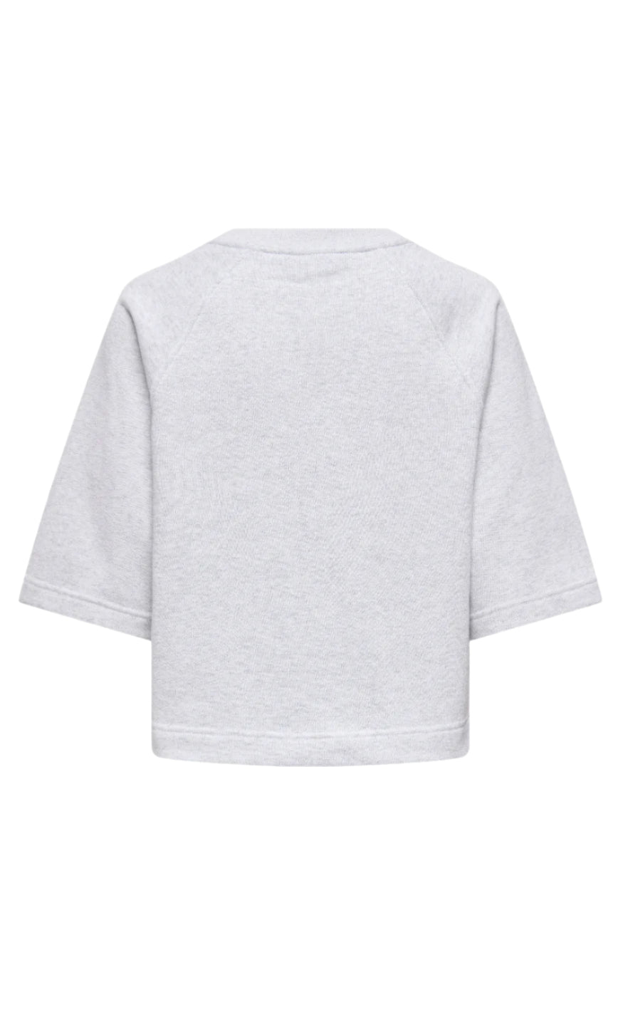 ONLY Bluse - Dasie Raglan - Light Gray Melange