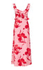ONLY Kjole - Hyaci Long - Pink Icing/Big Red