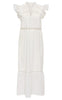 ONLY Kjole - Sunny Capsl Frill - Cloud Dancer