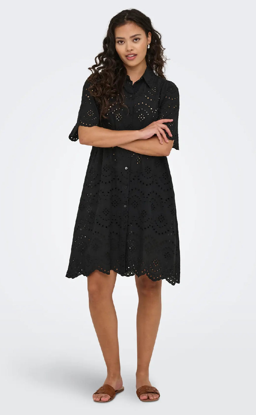 ONLY Kjole - Valais S/S - Black