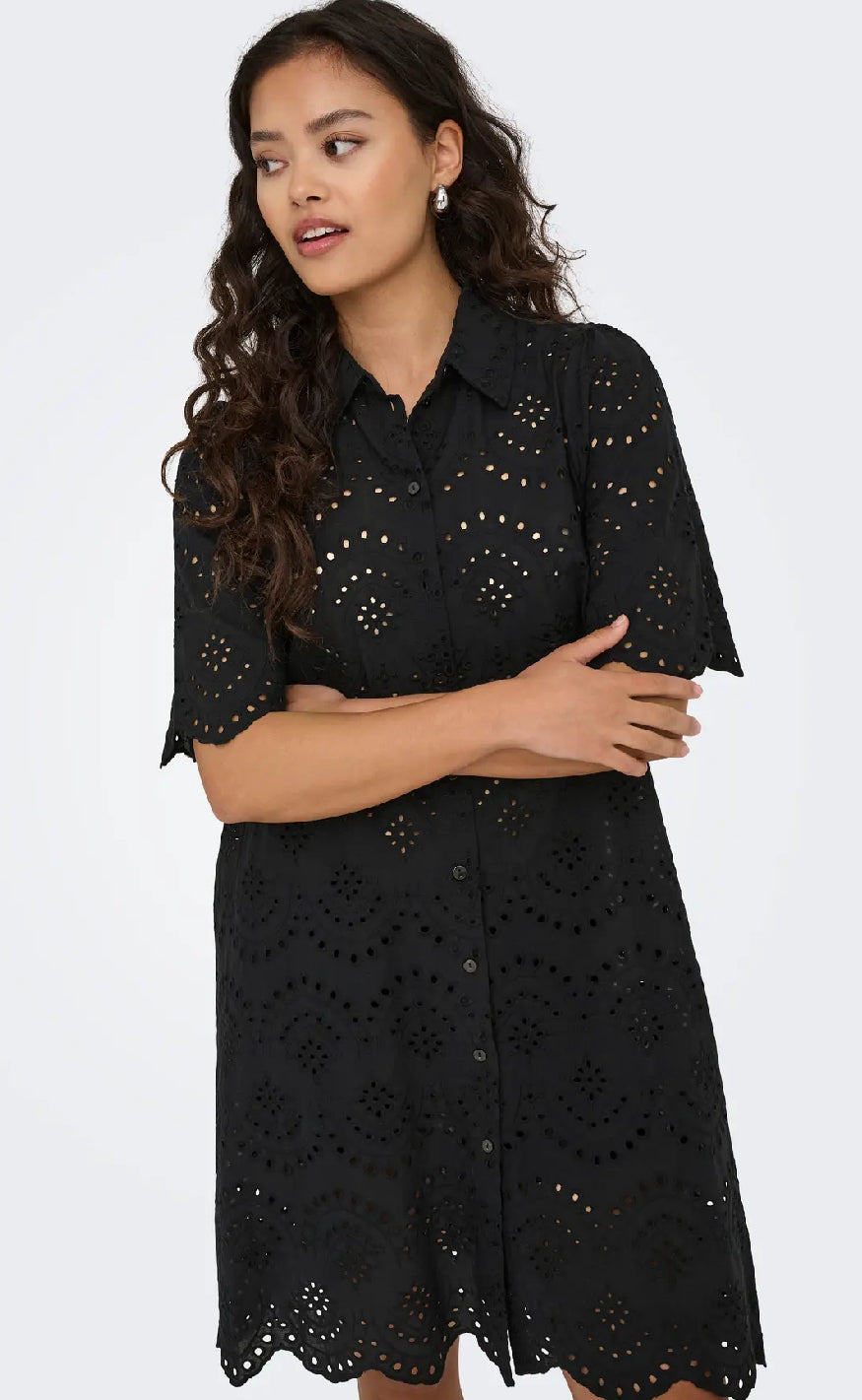 ONLY Kjole - Valais S/S - Black