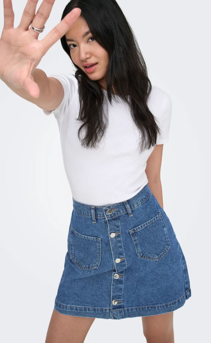 ONLY Nederdel - Amazing - Medium Blue Denim