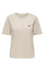 ONLY T-Shirt - Happy - Oatmeal Cherry