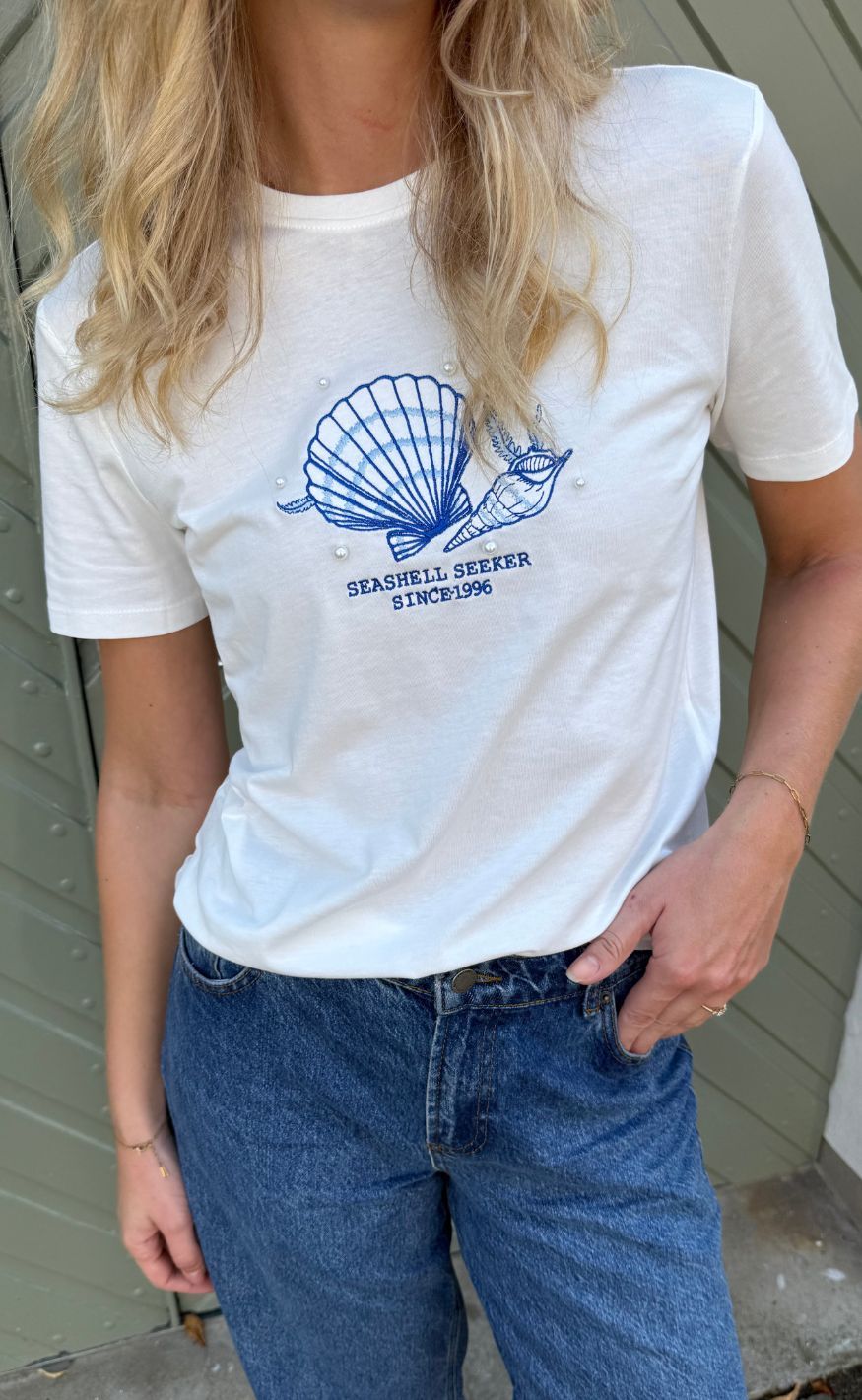 ONLY T-shirt - Kita Shell - White