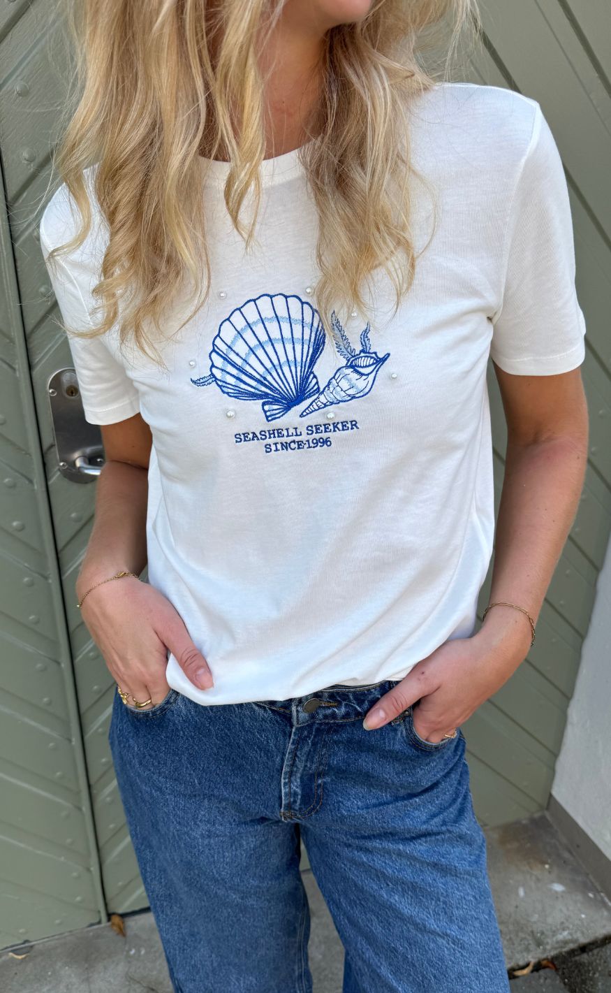 ONLY T-shirt - Kita Shell - White