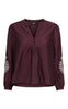 ONLY Top - Kana - Winetasting Sandshell Embroidery