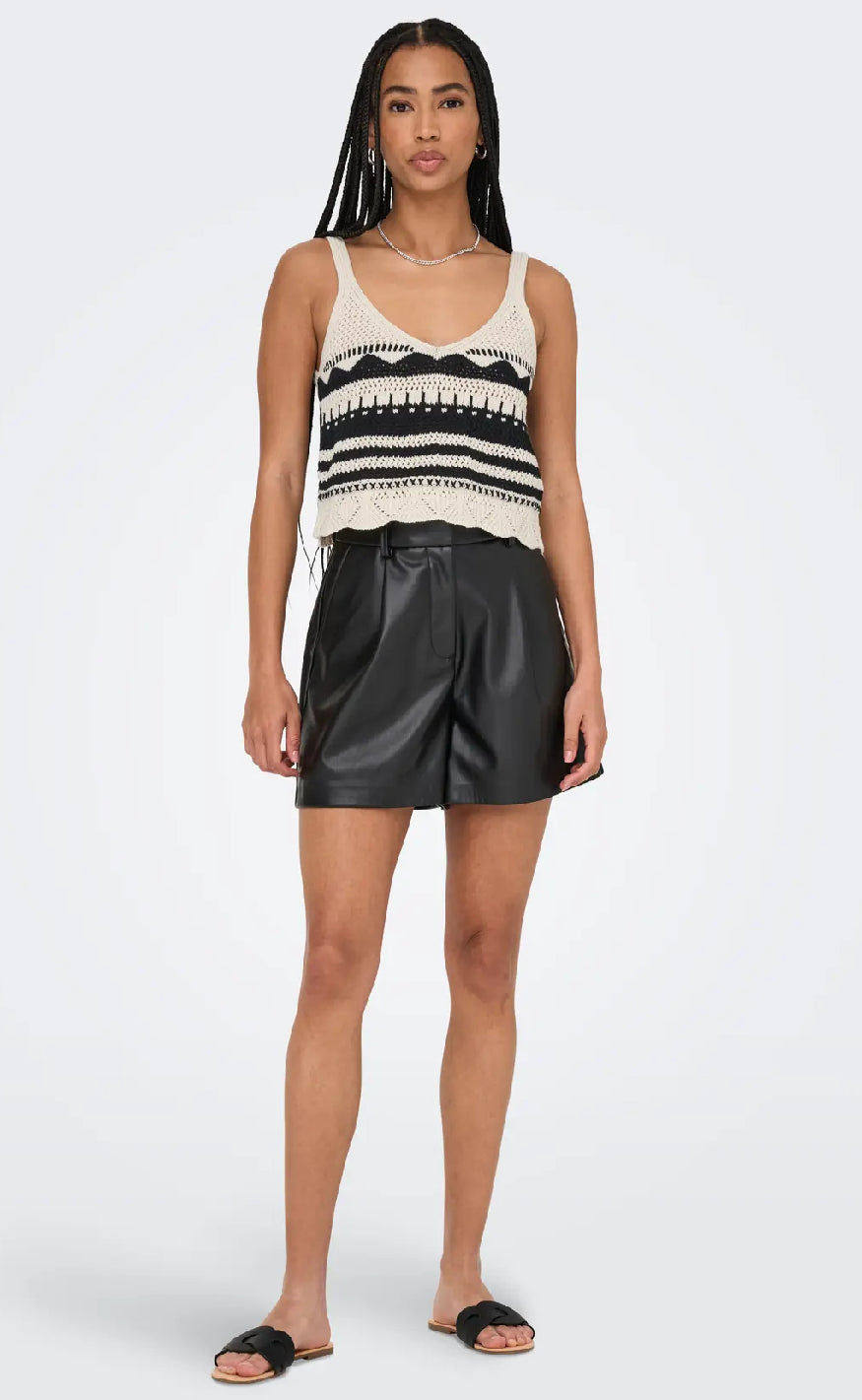 ONLY Top - Merida Life - Ecru Black