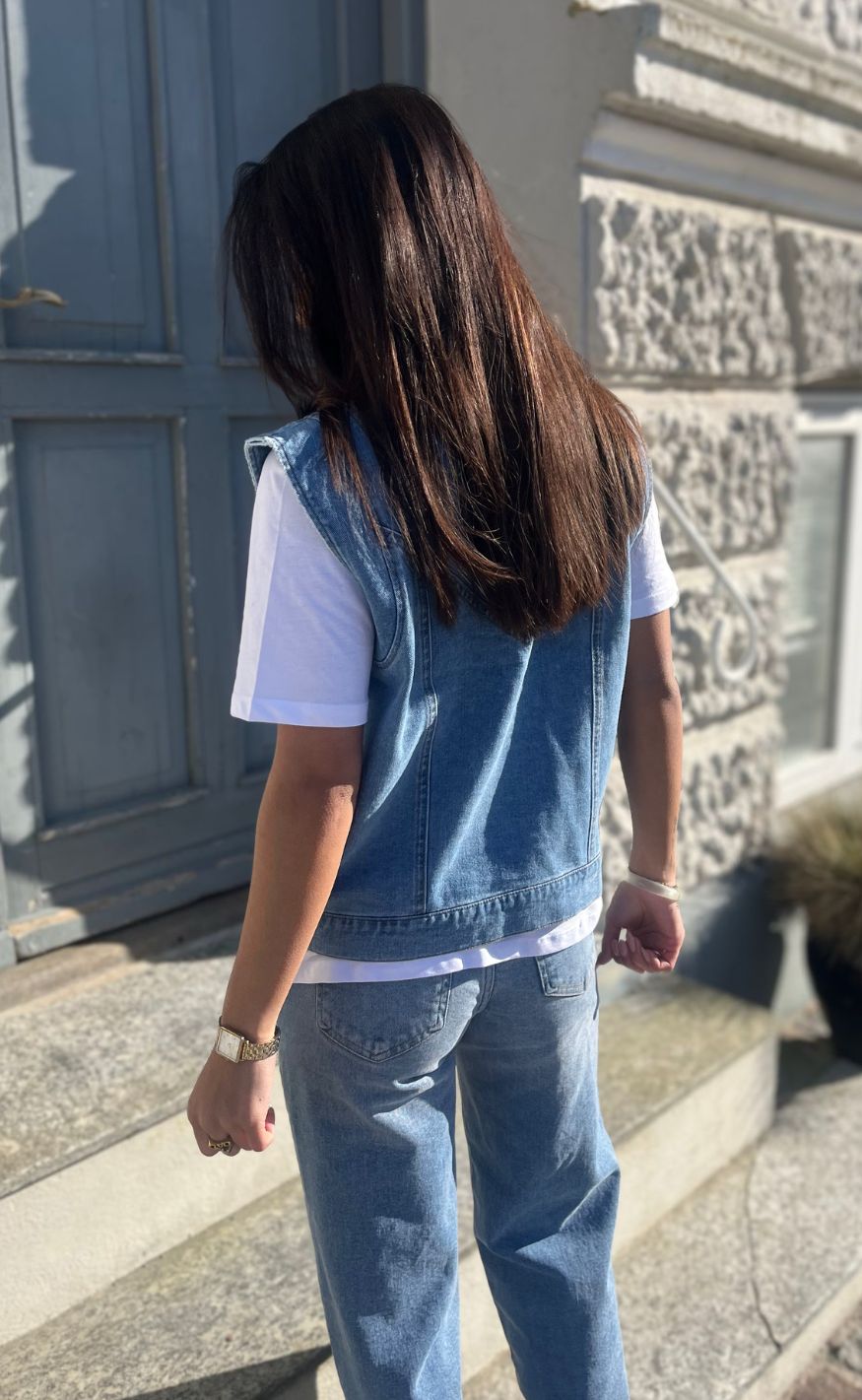 ONLY Vest - Kennedy - Medium Blue Denim