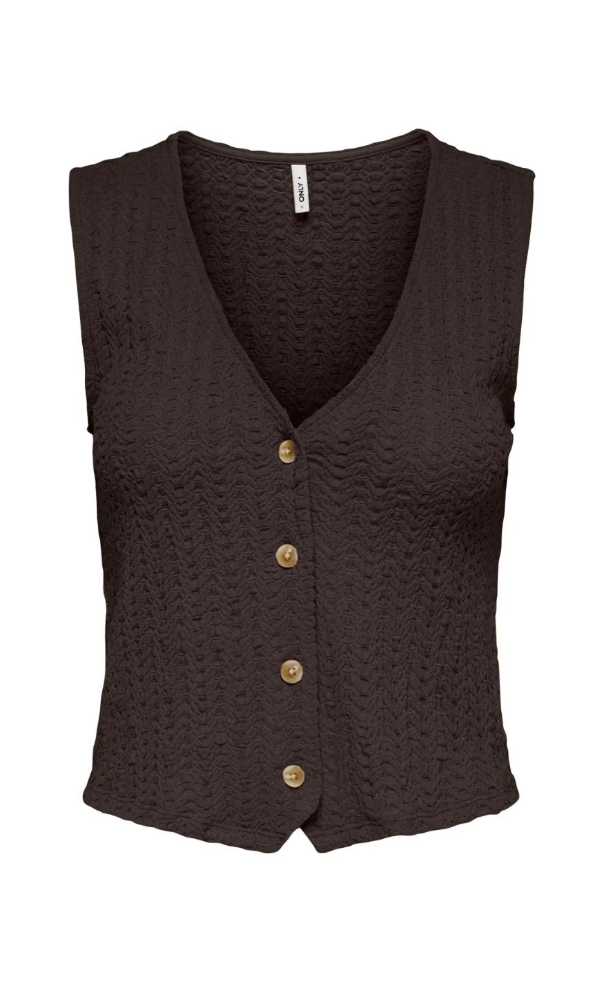ONLY Vest - Sif - Chocolate Torte