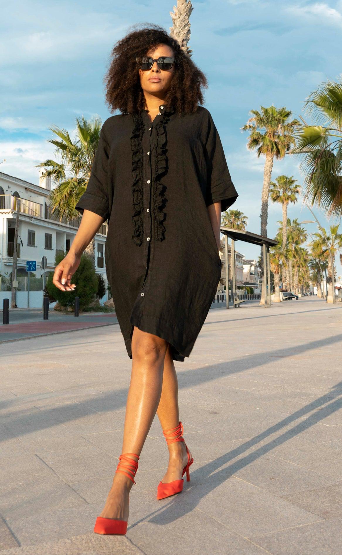 One Two Luxzuz Kjole - Olefine - Black